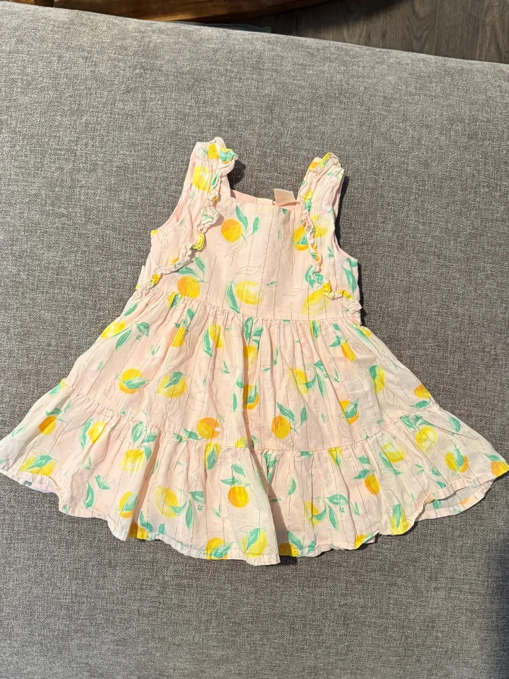 OshKosh Kids Pink Lemon Print Sundress